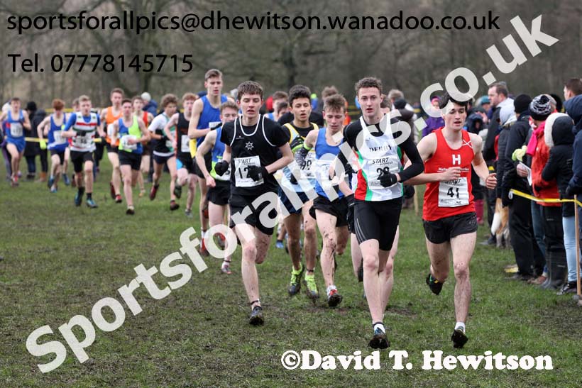 Mens under-17 Northern Cross Country Champs., Witton Park, Blackburn. Photo: David T. Hewitson/Sports for All Pics